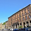 Scorcio della piazza della rocca con palazzo - Viterbo (Lazio)